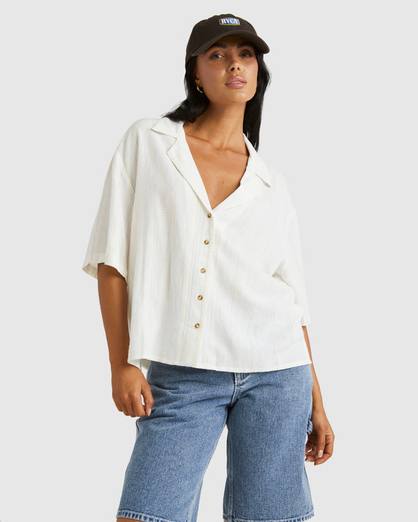 Womens Beat Stripe Overshirt