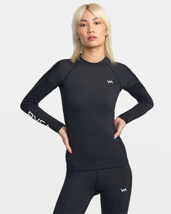 Womens Compression Long Sleeve Rash Vest