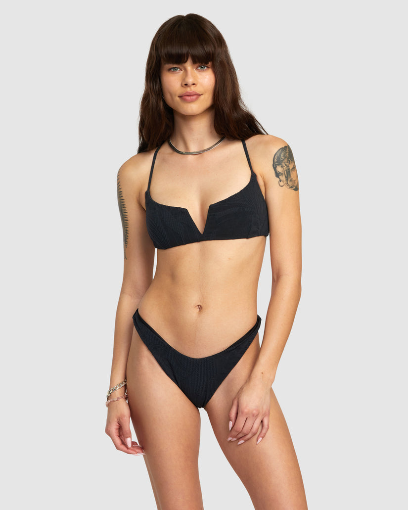 Womens Palm Grooves Medium French Bikini Bottom