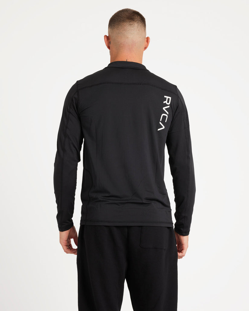 Mens Sport Vent Long Sleeve Half Zip