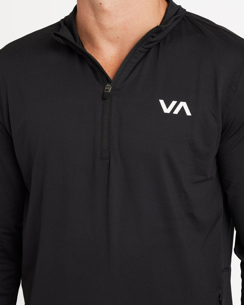 Mens Sport Vent Long Sleeve Half Zip