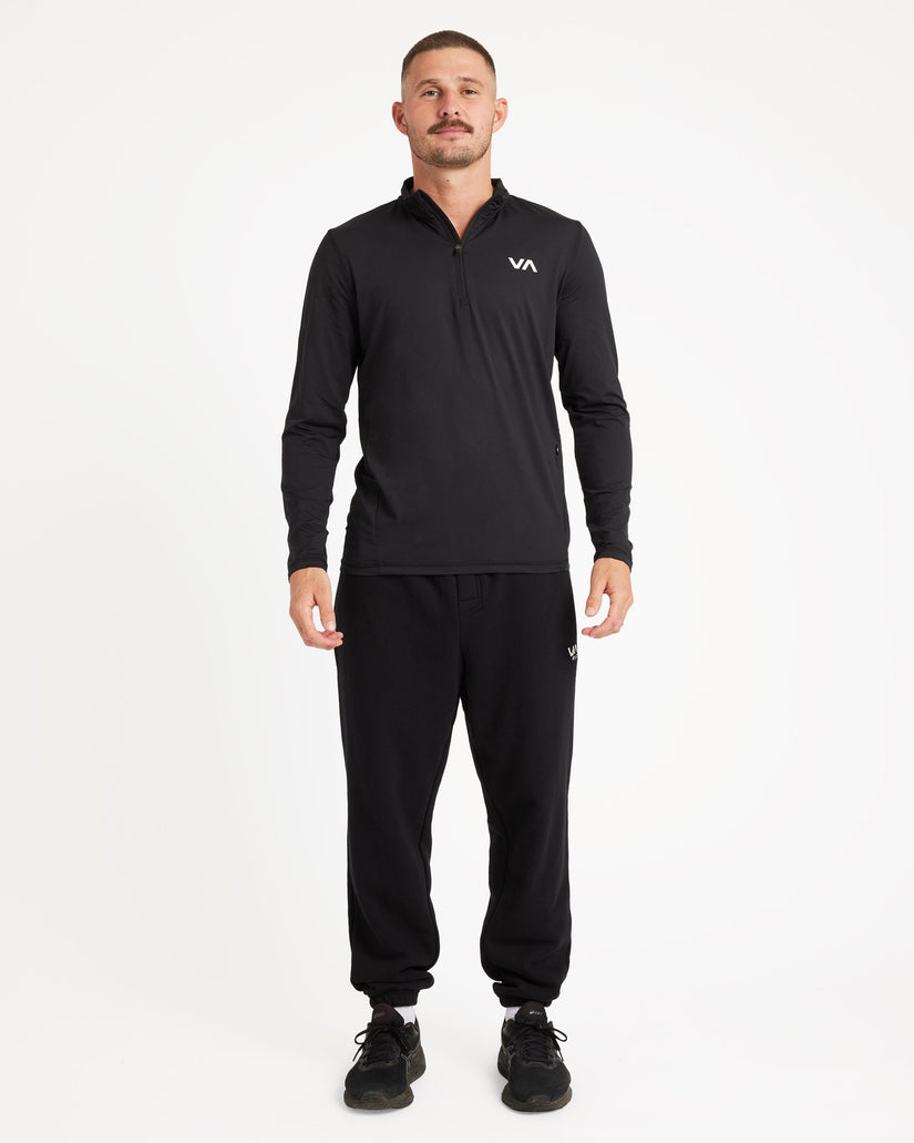 Mens Sport Vent Long Sleeve Half Zip