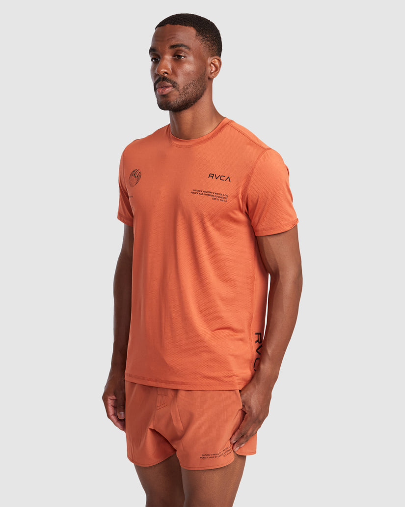 Mens Rvca Runner T-Shirt