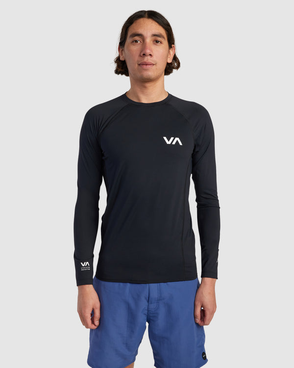 Mens RVCA Long Sleeve Rash Vest