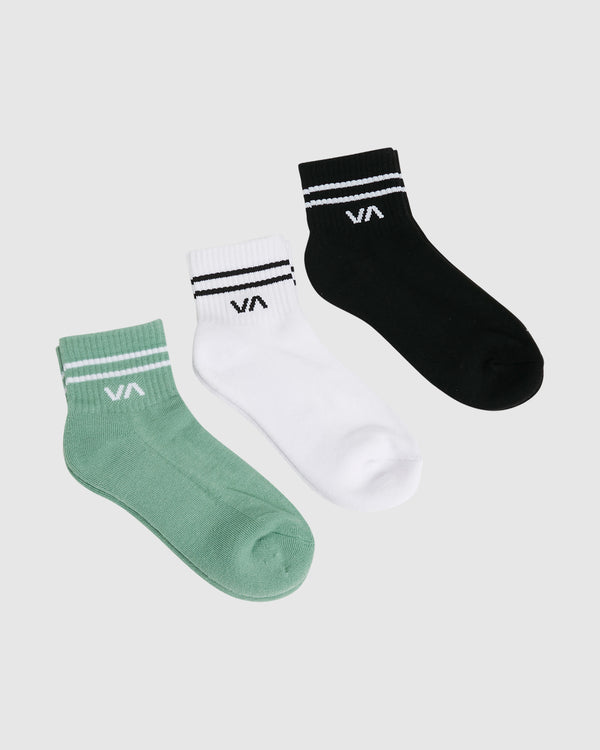 Womens VA Mini 3 Pack Crew Sock