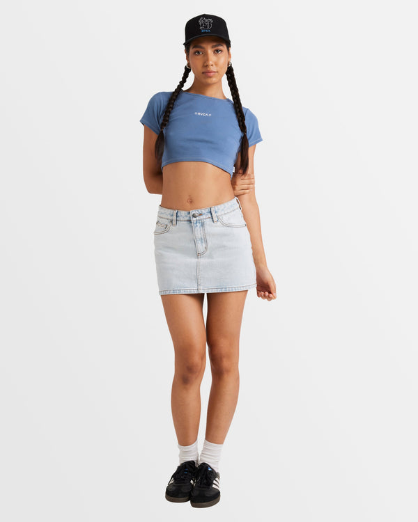 Womens Mini Denim Skirt