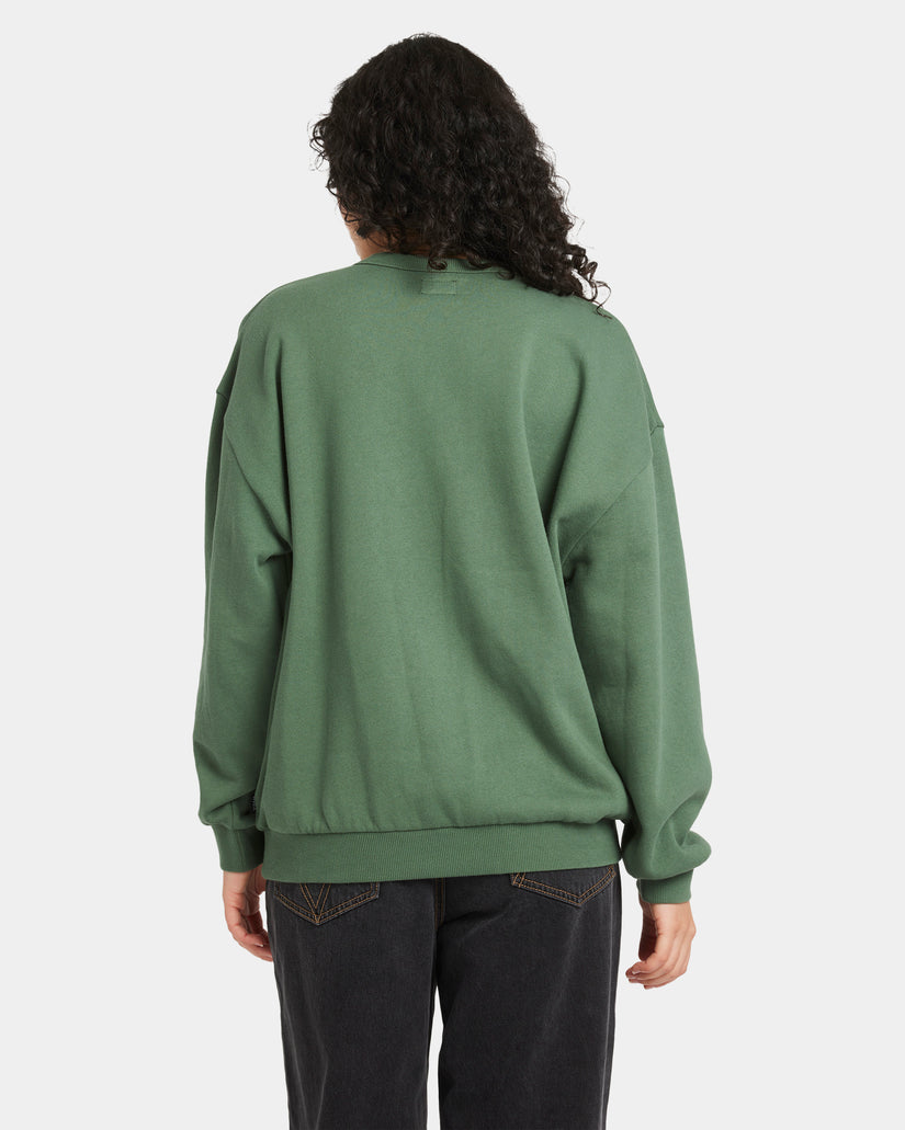 Womens Bold RVCA Vintage Crew