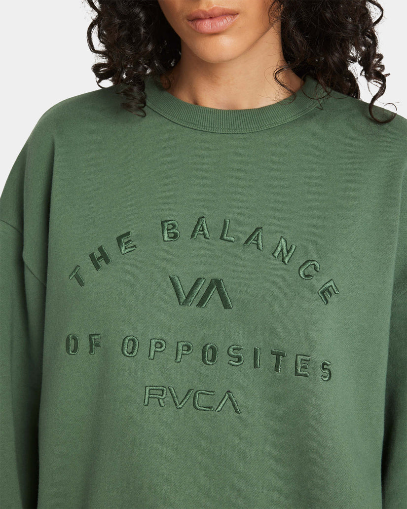 Womens Bold RVCA Vintage Crew