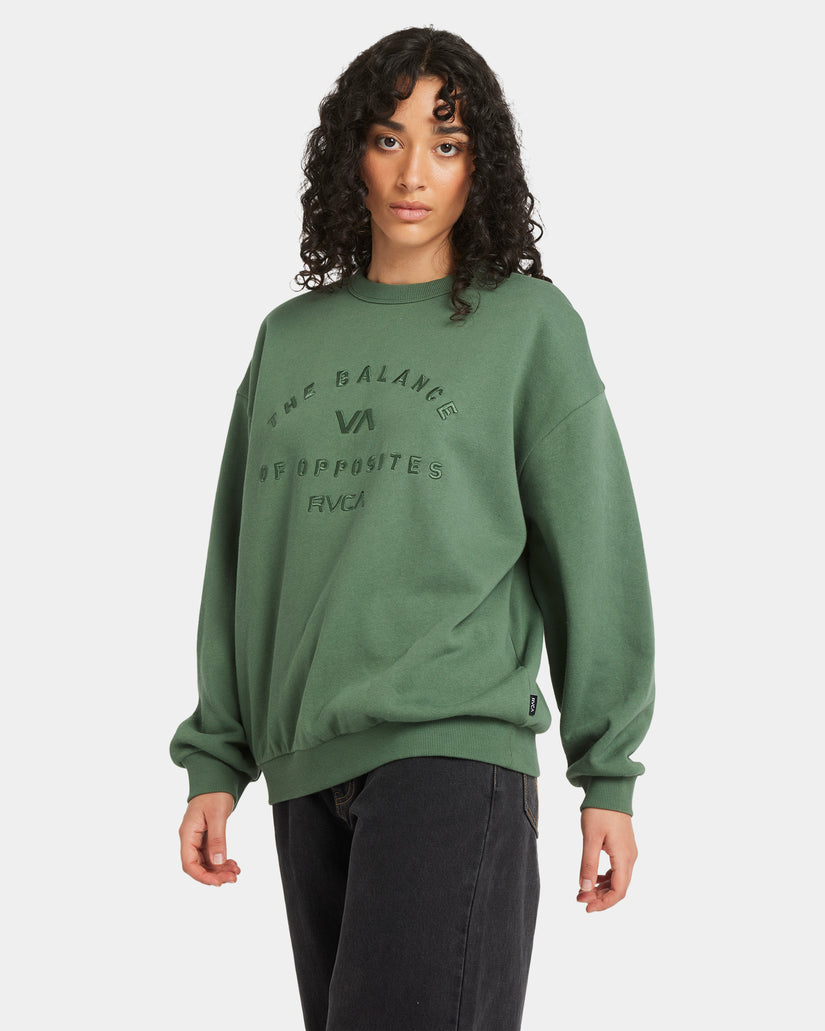 Womens Bold RVCA Vintage Crew