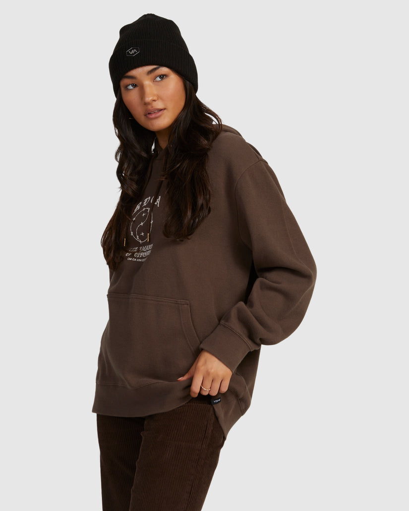 Womens Lax Slouched Hoodie