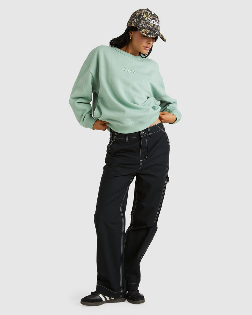 Womens RVCA Pocket Crew