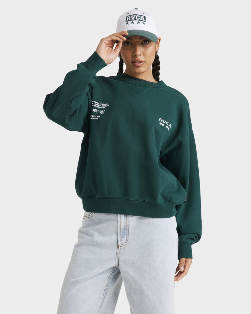 Womens Worldly Pocket Crew