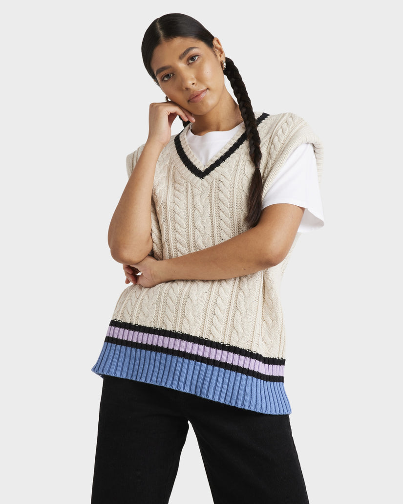 Womens Weekend Cable Knit Vest