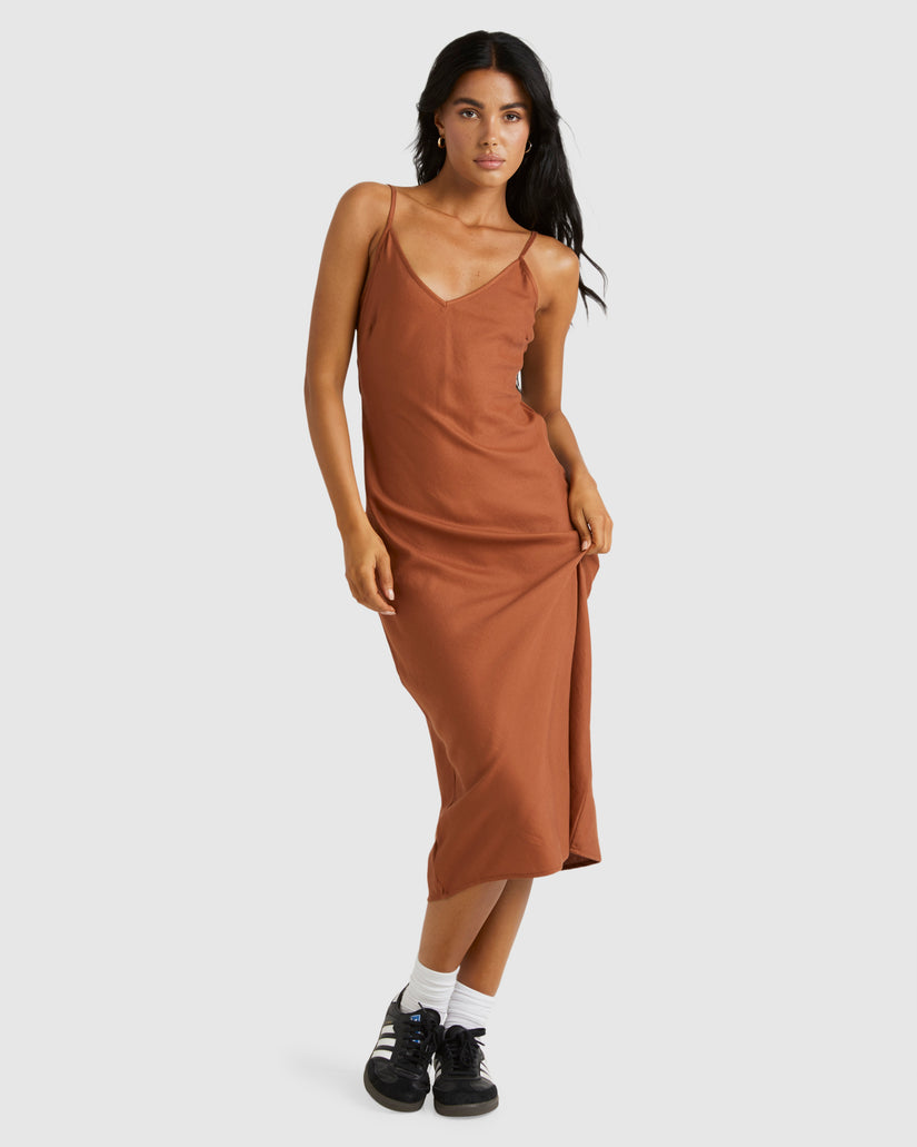 Womens Everyday Bias Midi Dress