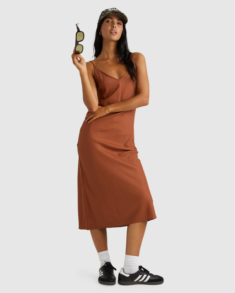 Womens Everyday Bias Midi Dress