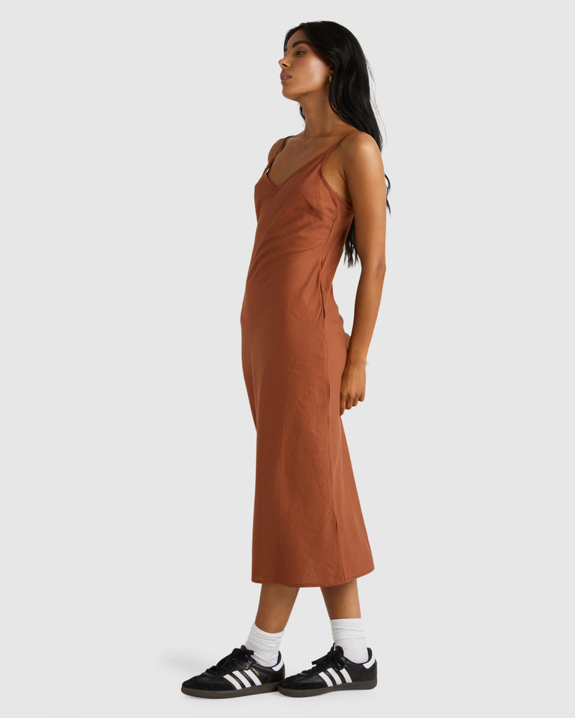 Womens Everyday Bias Midi Dress