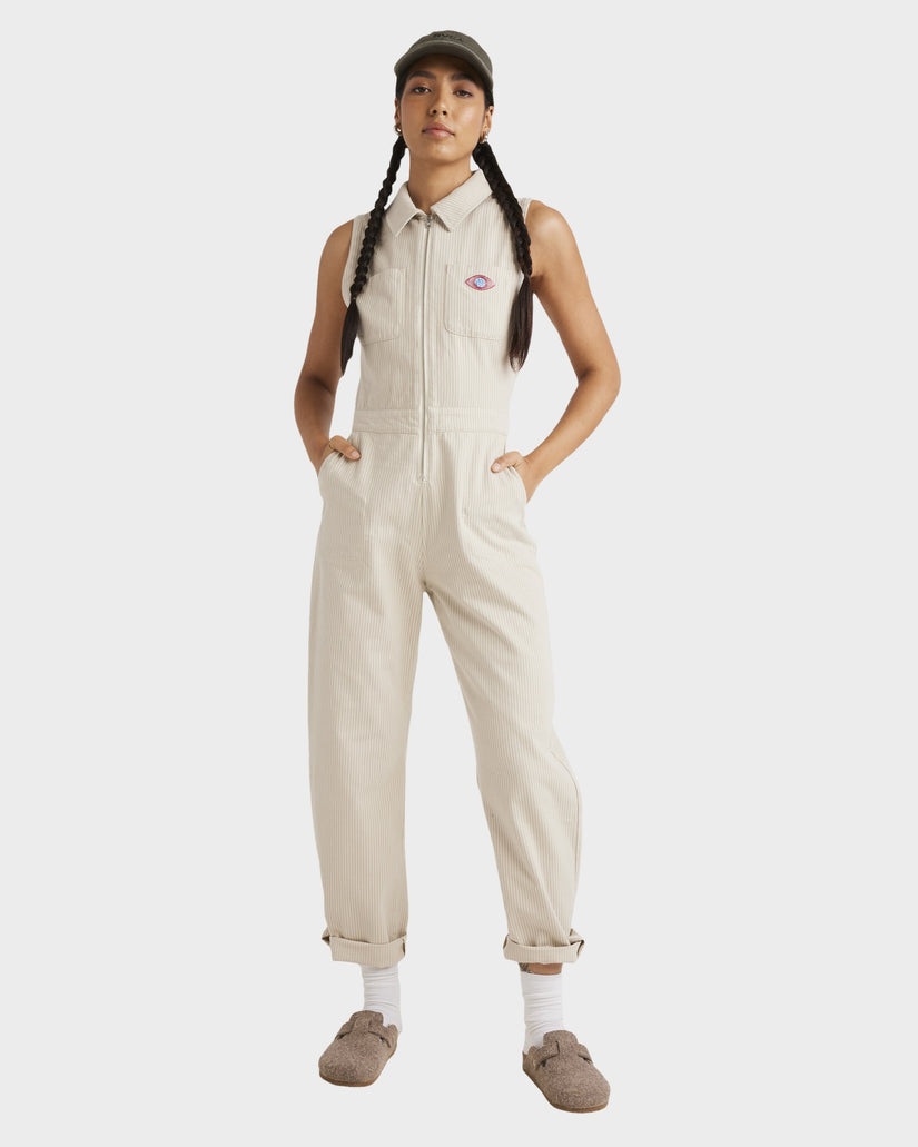 Womens Striped Boiler Suit