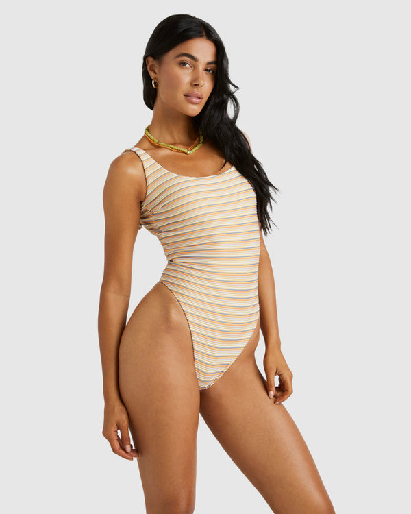 Womens Ripple Scooped One Piece