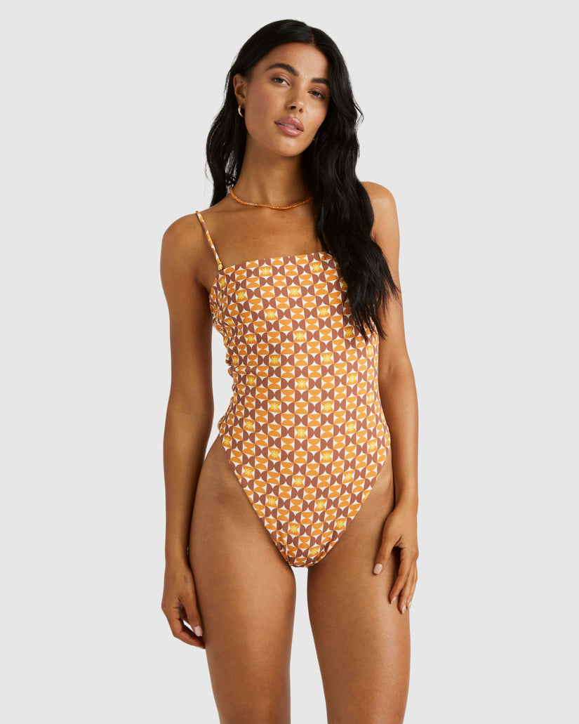 Womens Deco Tubular One Piece