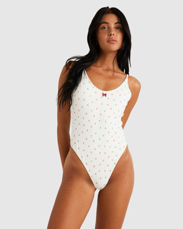 Womens Rose Bud One Piece