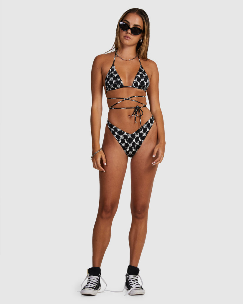 Womens Rvca Healing V Medium French Bikini Bottom