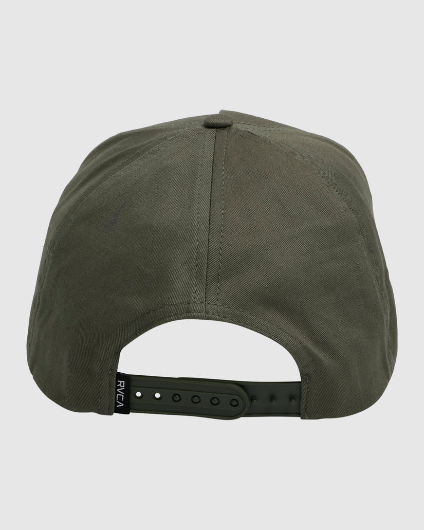 Mens Alley Script Pinched Snapback Cap