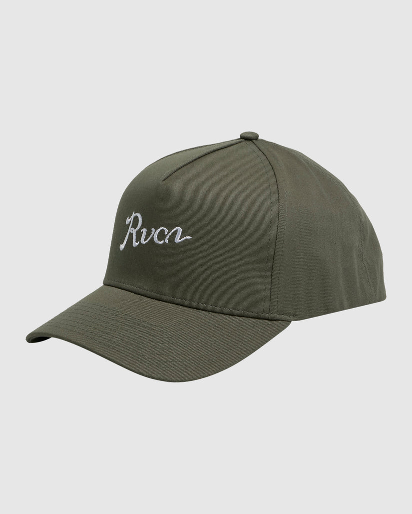 Mens Alley Script Pinched Snapback Cap