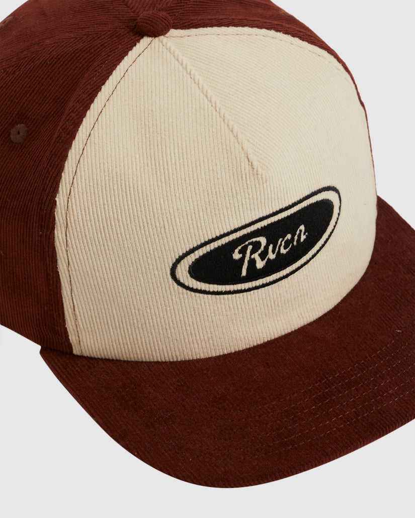 Mens RVCA Badge Snapback Cap