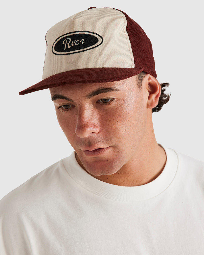 Mens RVCA Badge Snapback Cap