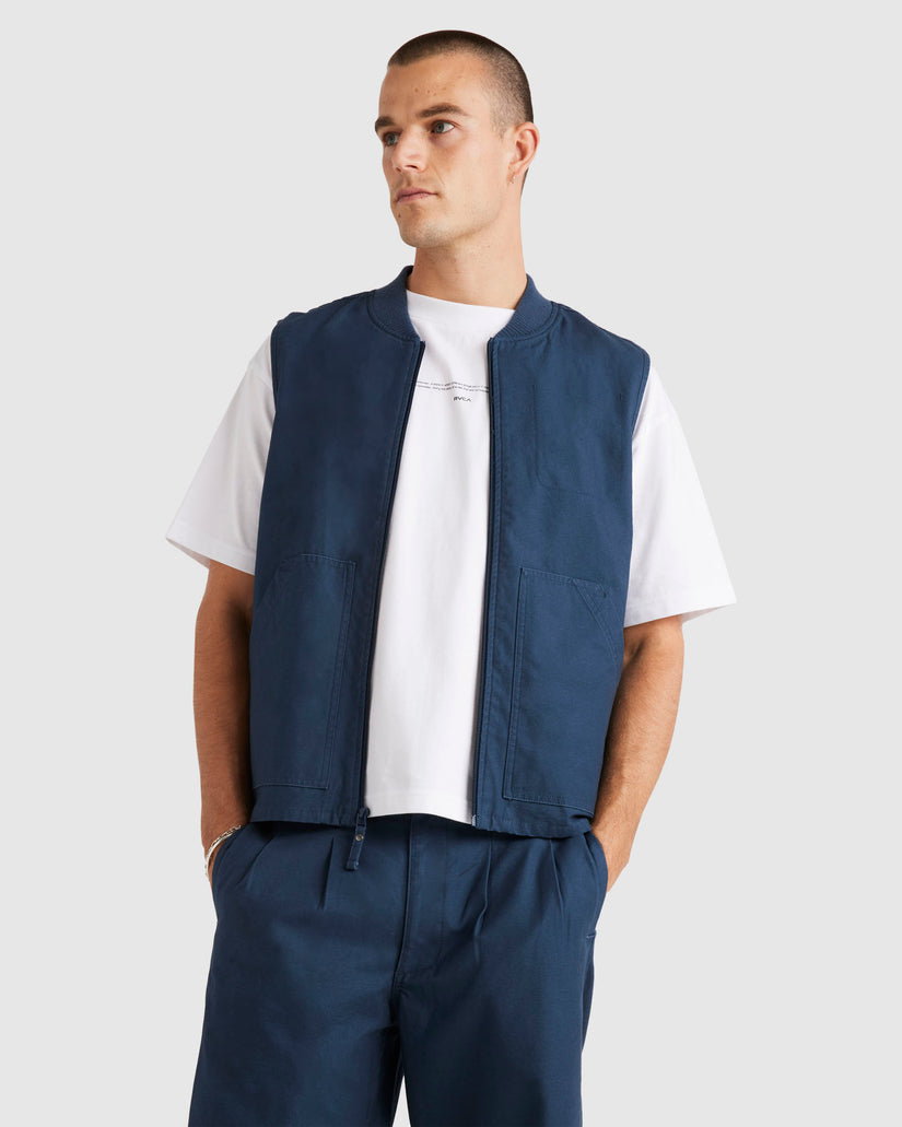 Mens Varsity Twill Vest