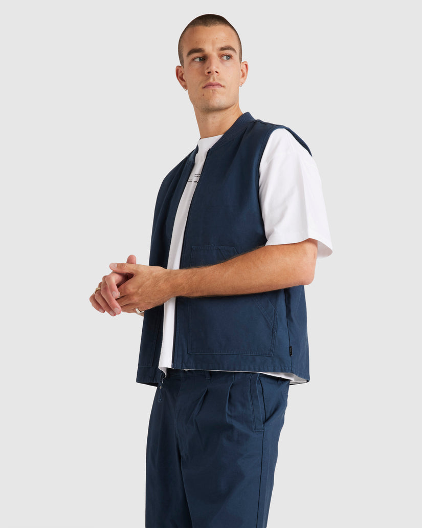 Mens Varsity Twill Vest