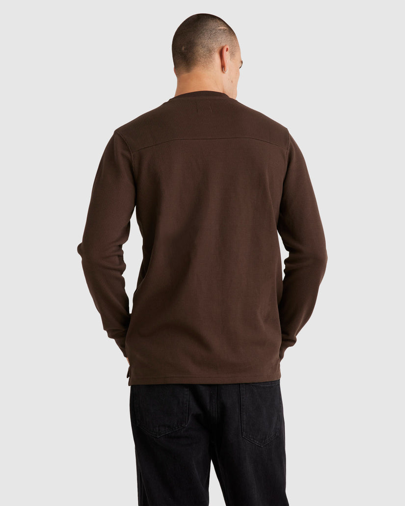 Mens Union Waffle Long Sleeve Sweater