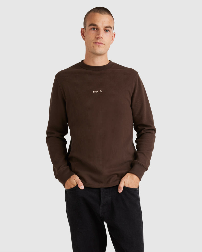 Mens Union Waffle Long Sleeve Sweater