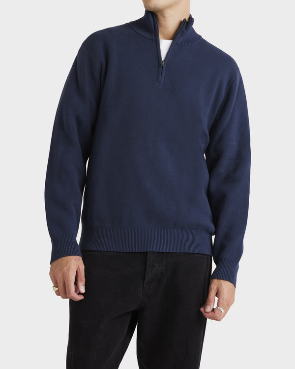 Mens Duke Quarter Zip Sweater