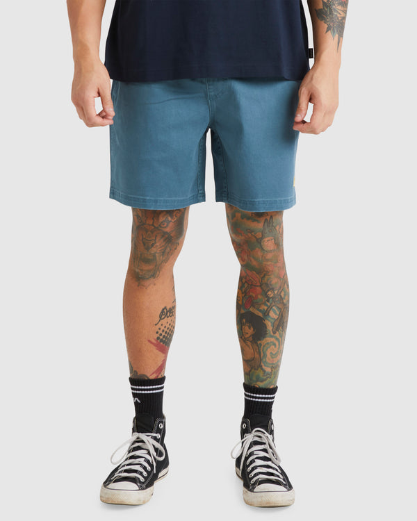 Mens Escape Elastic Stitched Walk Shorts