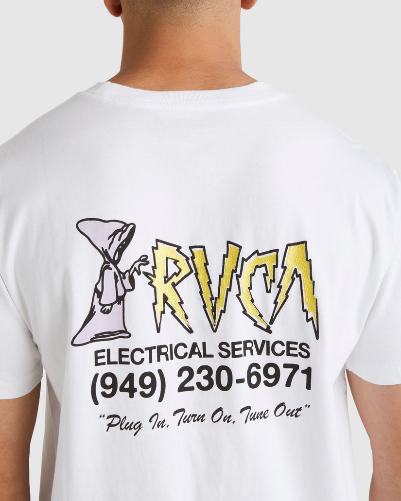 Mens RVCA Electrical T-Shirt