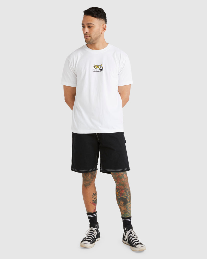 Mens RVCA Electrical T-Shirt