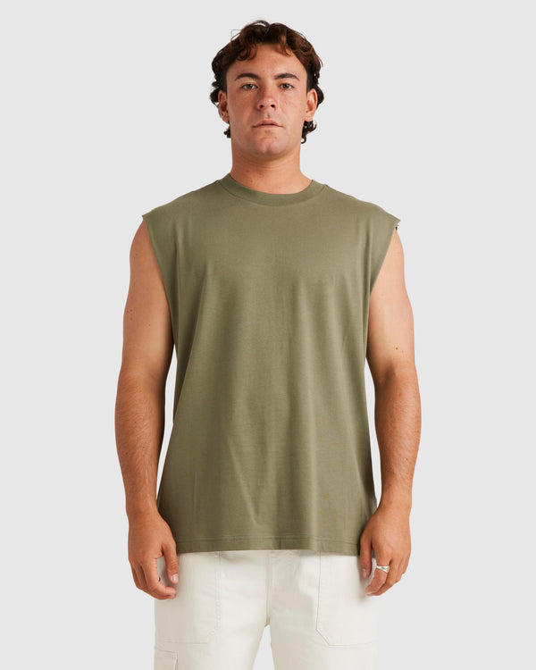 Mens RVCA Basic Muscle Tank